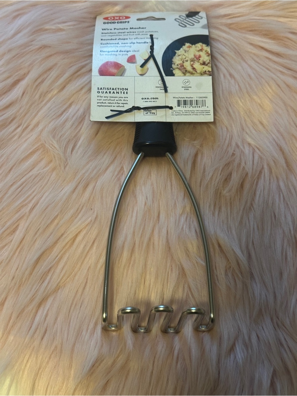 Oxo Black and Silver Wire Potato Masher